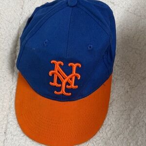 Kids NY Blue and Orange Baseball Cap